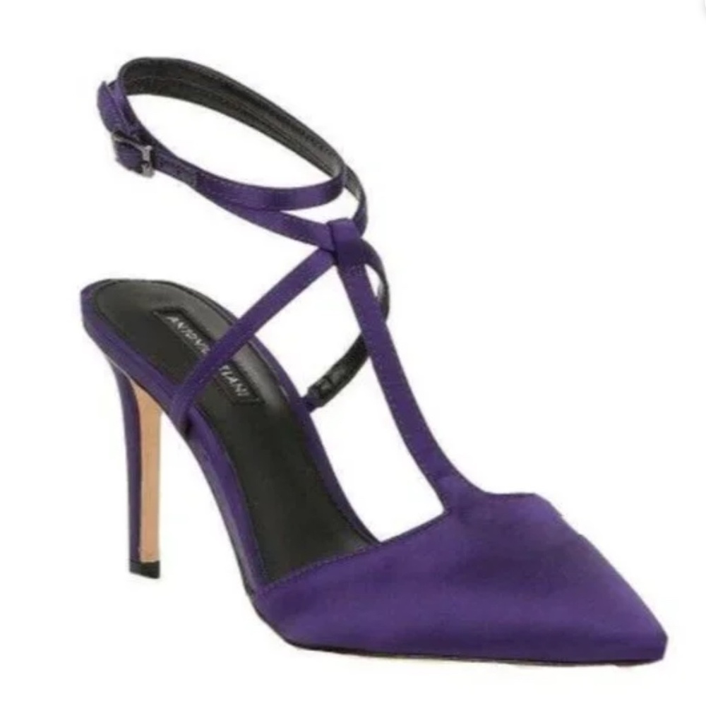 Antonio Melani Purple Satin Heels